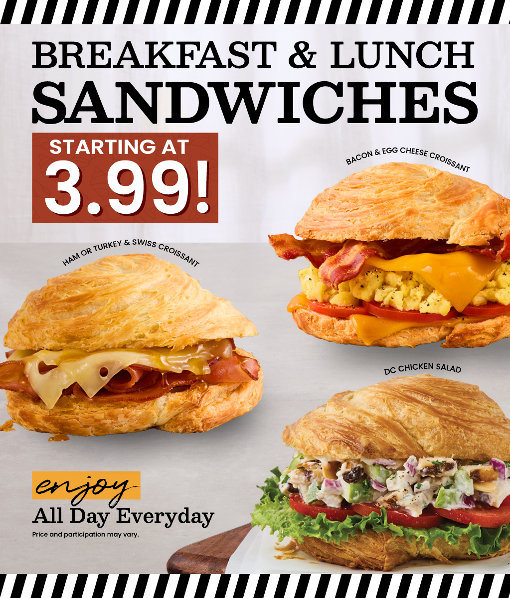 $3.99 and $4.99 Sandwiches