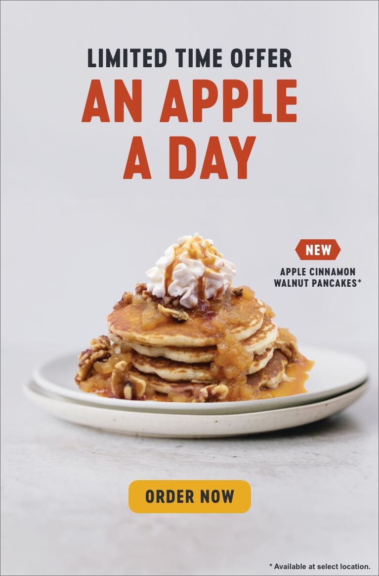 Apple Cinnamon Walnut Pancakes
