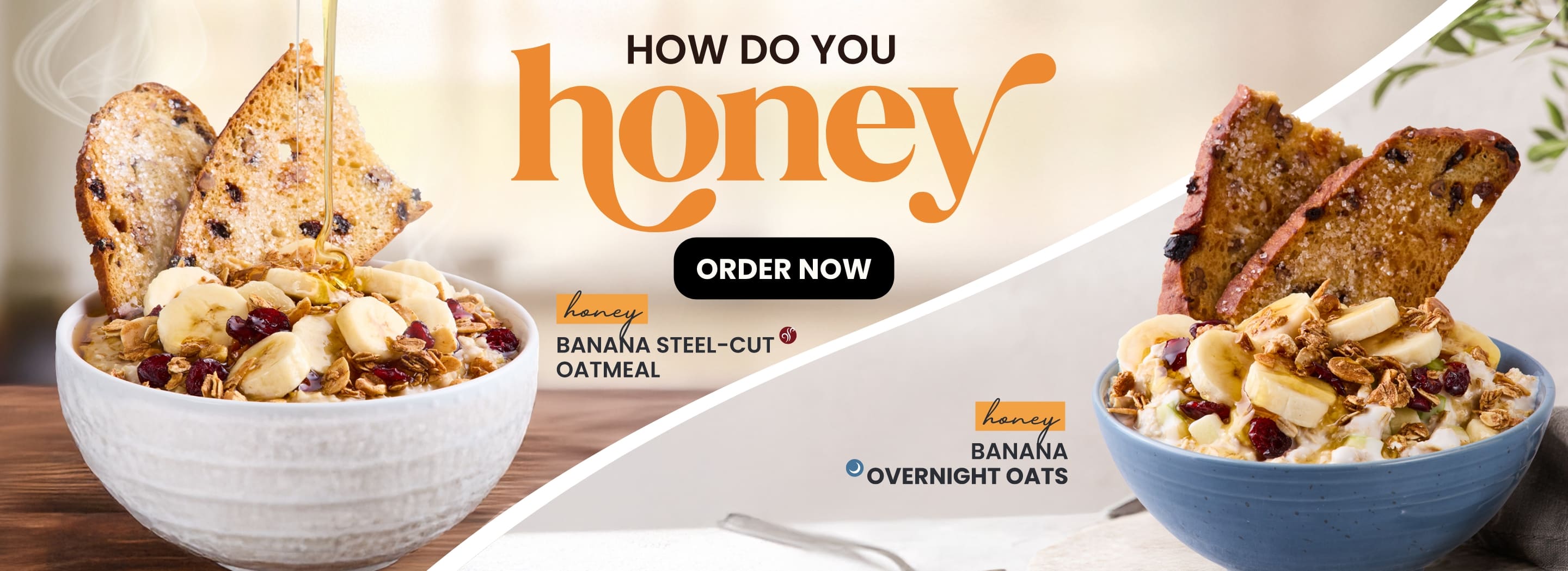 Honey Banana Oatmeals