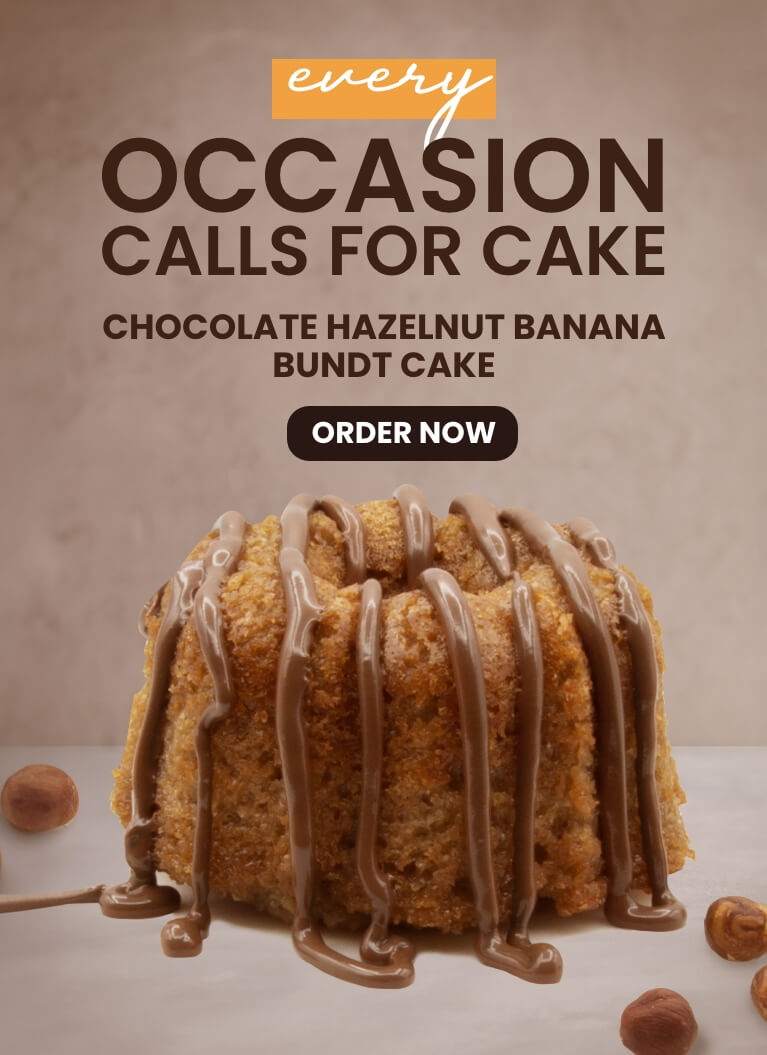Chocolate Hazelnut Banana Bundt Cake