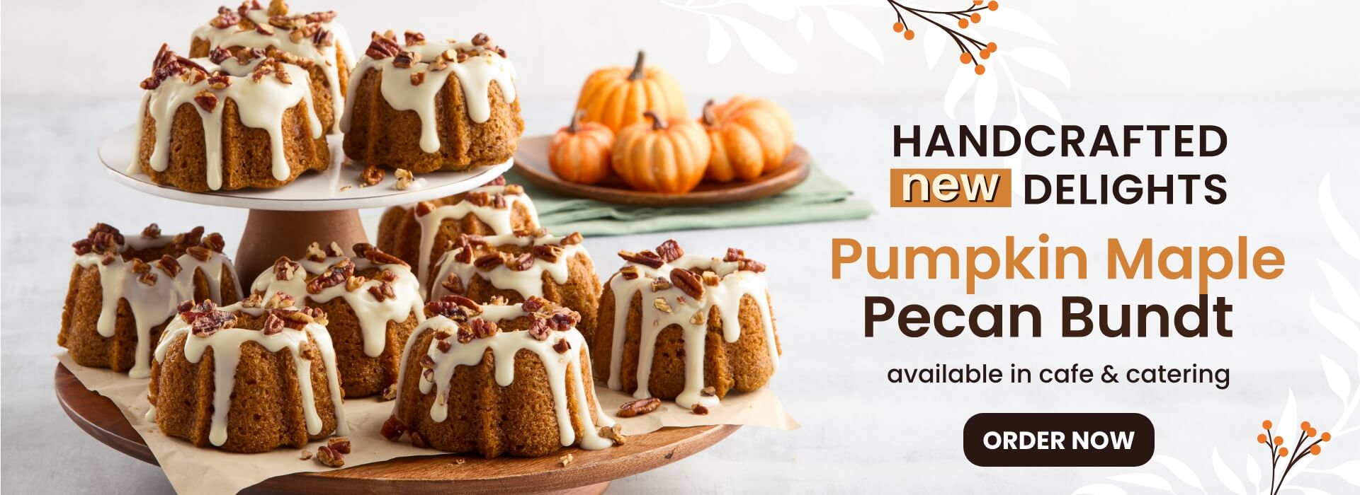 Maple Pecan Pumpkin Spice Bundts