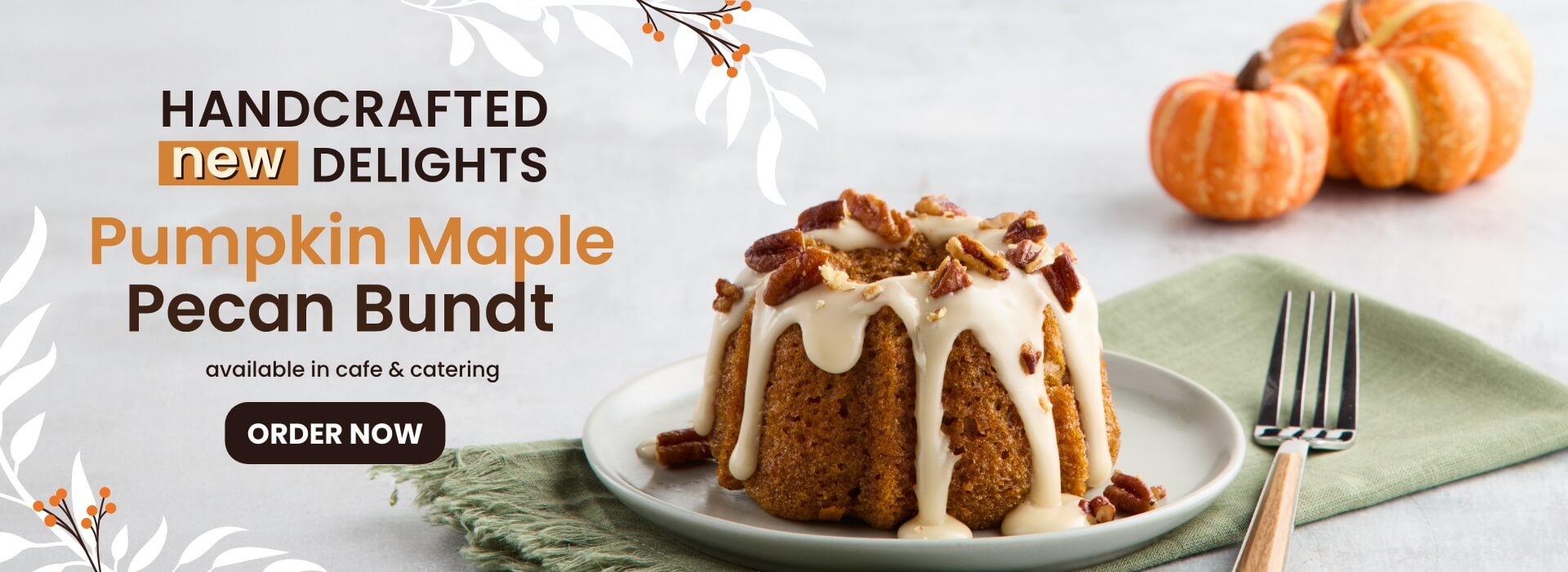 Maple Pecan Pumpkin Spice Bundt